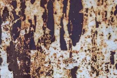 Eskimiş Paslı Oluklu Metal Doku