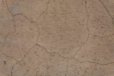 Eski Çatlamış Çatlamış Beton Duvarı