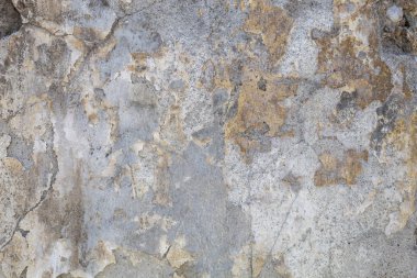 Eskimiş Mavimsi Hasarlı Beton Duvar dokusu