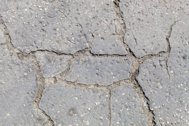 Eski Yıpranmış Asfalt Doku