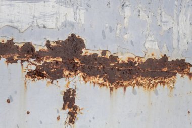 Eski Yıpranmış Oluklu Metal Doku