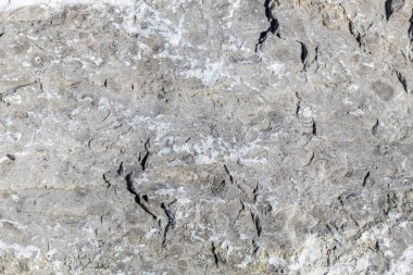 Çatlamış Gri Doğal Taş Dokusunu Kapat