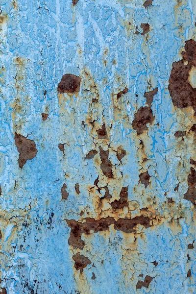 Παλαιά Φθαρμένη Μπλε Κυματοειδής Μεταλλική Υφή — Φωτογραφία Αρχείου