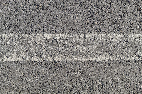 Asphalt Teks Tampilan Atas Dengan Garis Bercat Putih — Stok Foto