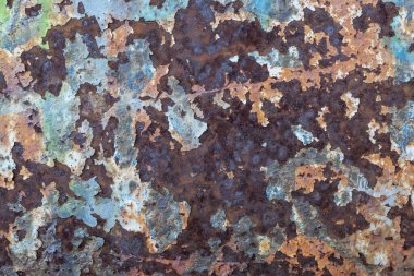 Eski Yıpranmış Renkli Metal Doku