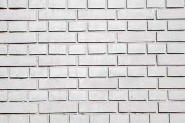 Beyaz Tuğla Duvar Dokusunu Kapat