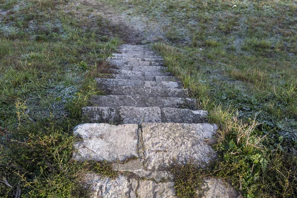 Πετρόκτιστη Σκάλα Πάνω Όψη — Φωτογραφία Αρχείου