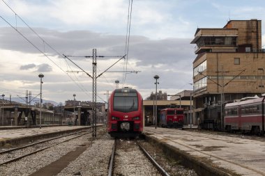 Sırbistan 'ın Niş kentindeki Tren İstasyonu