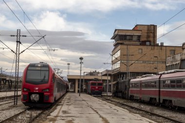 Sırbistan 'ın Niş kentindeki Tren İstasyonu