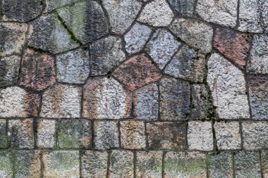 Eski yıpranmış taş duvar doku
