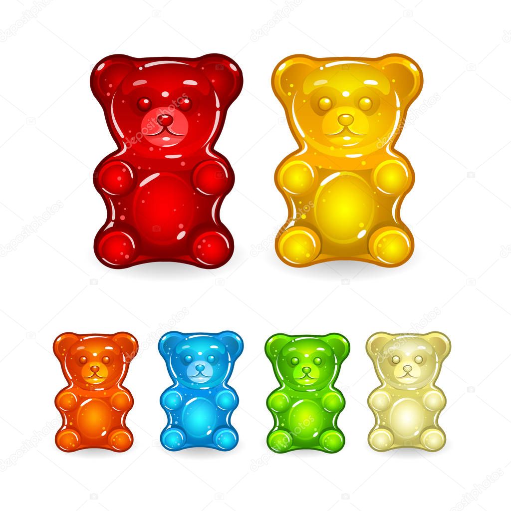 Jelly bears set 2 — Stock Vector © uropek8 153736496