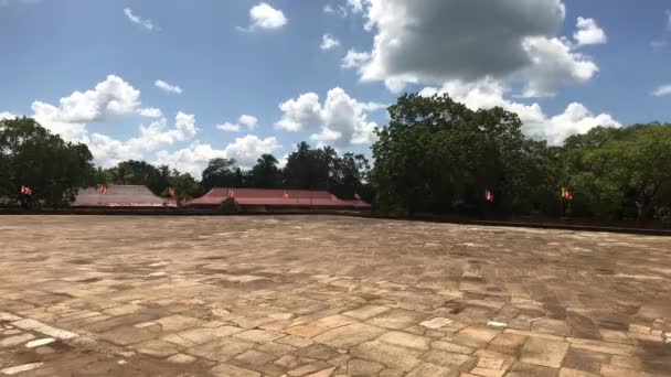 Anuradhapura Srí Lanka Pohled Místo Před Chrámem — Stock video