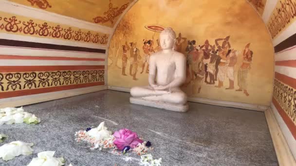 Anuradhapura Sri Lanka Views Buddha Room — Stock Video