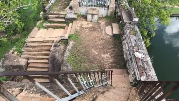 Anuradhapura Sri Lanka Vue Montagne Aux Escaliers Parc — Video