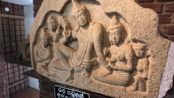 Anuradhapura Sri Lanka Museum Tentoonstelling — Stockvideo