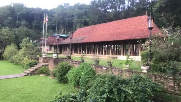 Kandy Sri Lanka Sebuah Bangunan Luar Kuil — Stok Video