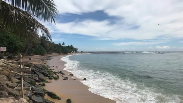 Mirissa, Sri Lanka, denizin kasvetli havası — Stok video