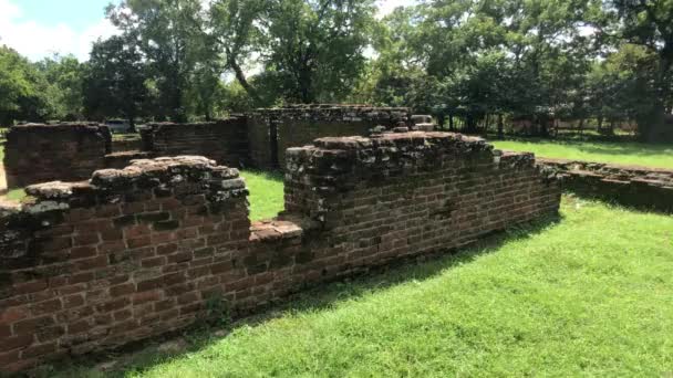 Anuradhapura, sri lanka, Überreste der Palastmauer — Stockvideo