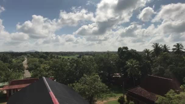 Anuradhapura, Sri Lanka, the view on the Museum and city Park — Stock Video