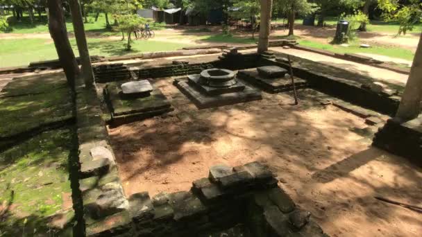 Anuradhapura, Sri Lanka, musgo sobre las ruinas — Vídeo de stock
