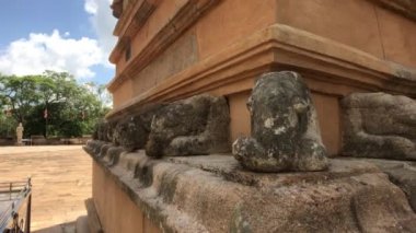 Anuradhapura, Sri Lanka, yakın plan Dagoba taş ürünleri.