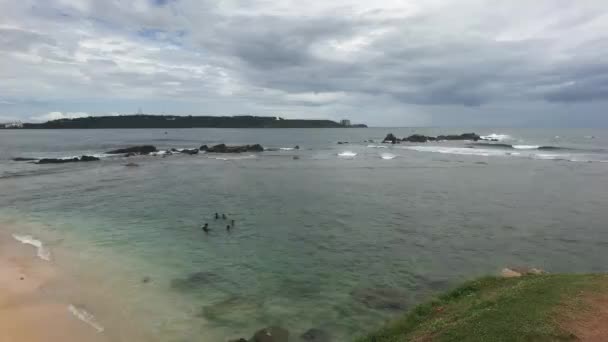 Galle, Sri Lanka, vista panorámica desde la fortaleza — Vídeo de stock