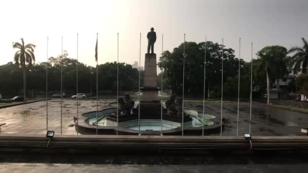 Colombo, Sri lanka, 20 de novembro de 2019, Praça da Independência, Colombo 07, O Memorial da Independência, vista do monumento — Vídeo de Stock