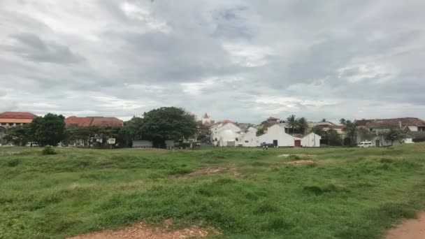 Galle, Sri Lanka, part of old town street — 비디오