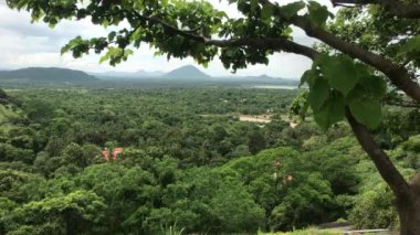 Dambulla, Sri Lanka, green landscape view from the mountain