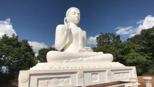 Mihintale, Sri Lanka, 24 de novembro de 2019, Complexo do Templo de Mihintale, Vista de Buda — Vídeo de Stock