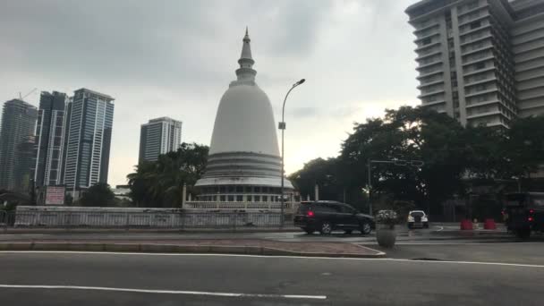 Colombo, Sri Lanka, vista de la cúpula en la encrucijada — Vídeo de stock