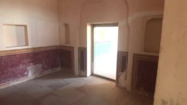 Jaipur, Hindistan, Kasım 05, 2019 Amer Kalesi. Kalenin iç avlusu. Ekonomik bina, Bölüm 5.