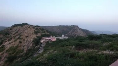 Jaipur, Hindistan - Galta Ji, Gün batımında Dağ manzarası Bölüm 4