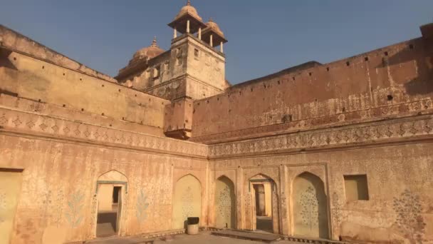 Jaipur, India, November 05, 2019 Amer Fort inner courtyard of the fortresss economic premises part 8 — Αρχείο Βίντεο