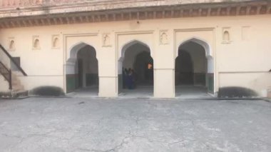 Jaipur, India, November 05, 2019 Amer Fort inner courtyard of the fortresss economic premises part 7