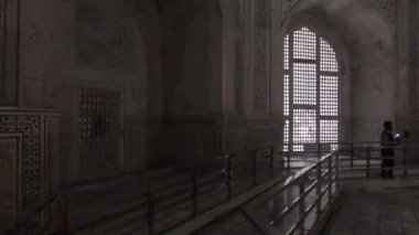 Agra, India, November 10, 2019, Taj Mahal, Hall inside the temple part 7