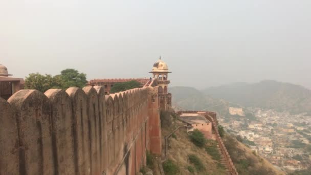 Jaipur, India - Vista de la fortaleza desde lejos parte 10 — Vídeos de Stock