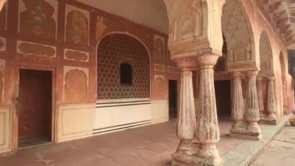 Джайпур, Индия - Вид на старую крепость изнутри части 14 — стоковое видео