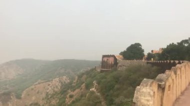 Jaipur, Hindistan - Eski tarihi kalenin 7. bölümünün üstünden görüntü