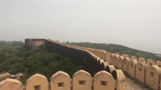Jaipur, India - paredes puntiagudas parte 4 — Vídeo de stock