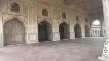 Agra, Hindistan Agra Kalesi, güzel bir girişi olan eski bir kale.