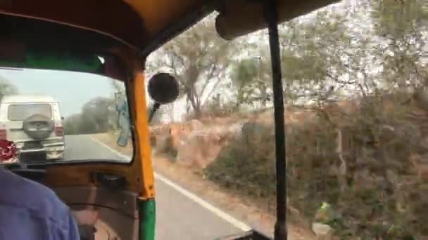 Jaipur, Hindistan - Moto rickshaw hareketi Bölüm 4 — Stok video