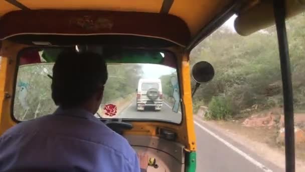 Jaipur, Índia - Moto rickshaw parte movimento 3 — Vídeo de Stock