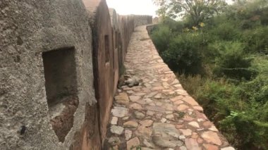 Jaipur, India - defensive structures on a high mountain part 14
