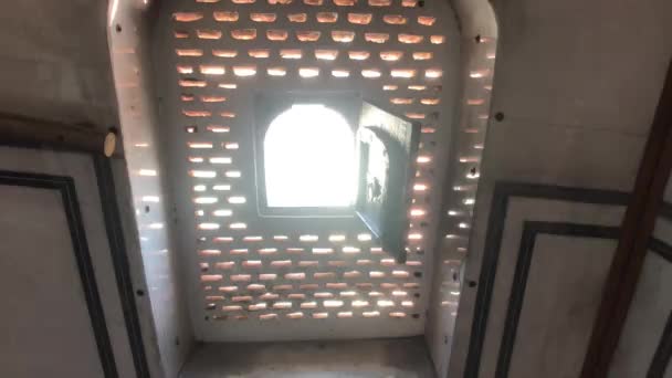 Jaipur, India - interieur kamers van het historische paleis deel 7 — Stockvideo