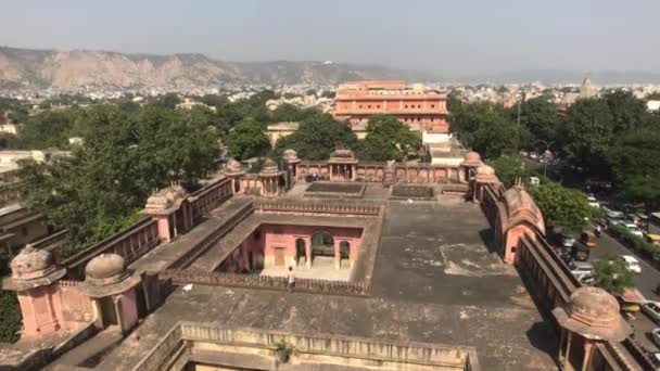 Jaipur, Índia - Vista da cidade a partir da altura do palácio velho parte 2 — Vídeo de Stock