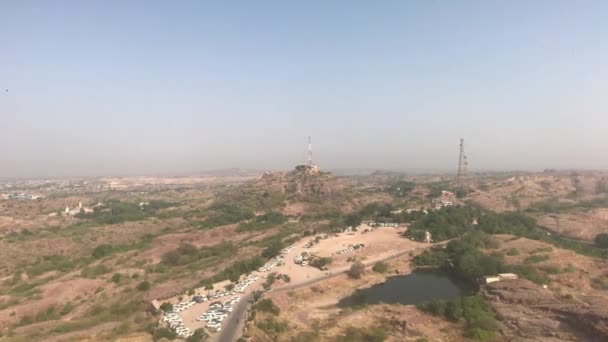Jodhpur, indien - Ansicht der Stadt von den Mauern der alten Festung Teil 4 — Stockvideo