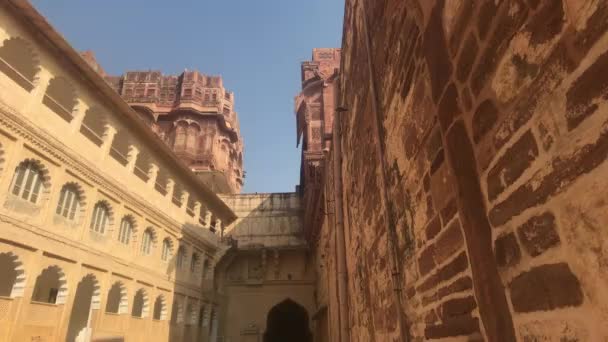 Jodhpur, Indie - majestátní budovy starověku část 4 — Stock video