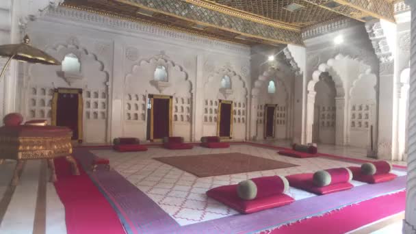 Jodhpur, India - empty rooms in the buildings of the fortress part 7 — 图库视频影像
