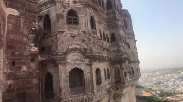 Jodhpur, India - majestueuze gebouwen uit de oudheid deel 5 — Stockvideo